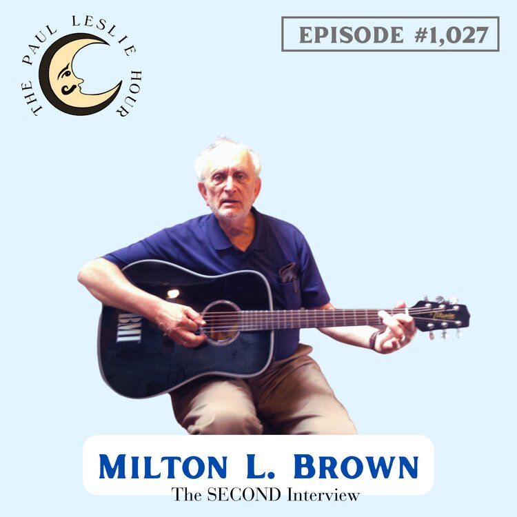 Songwriter Milton L. Brown shown on a light blue background.