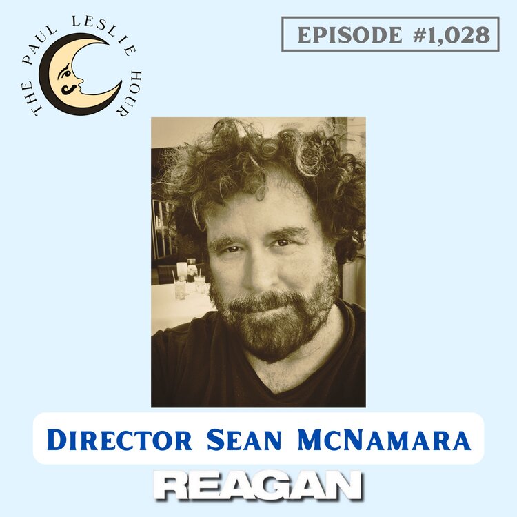 Reagan director Sean McNamara is shown on a light blue background.