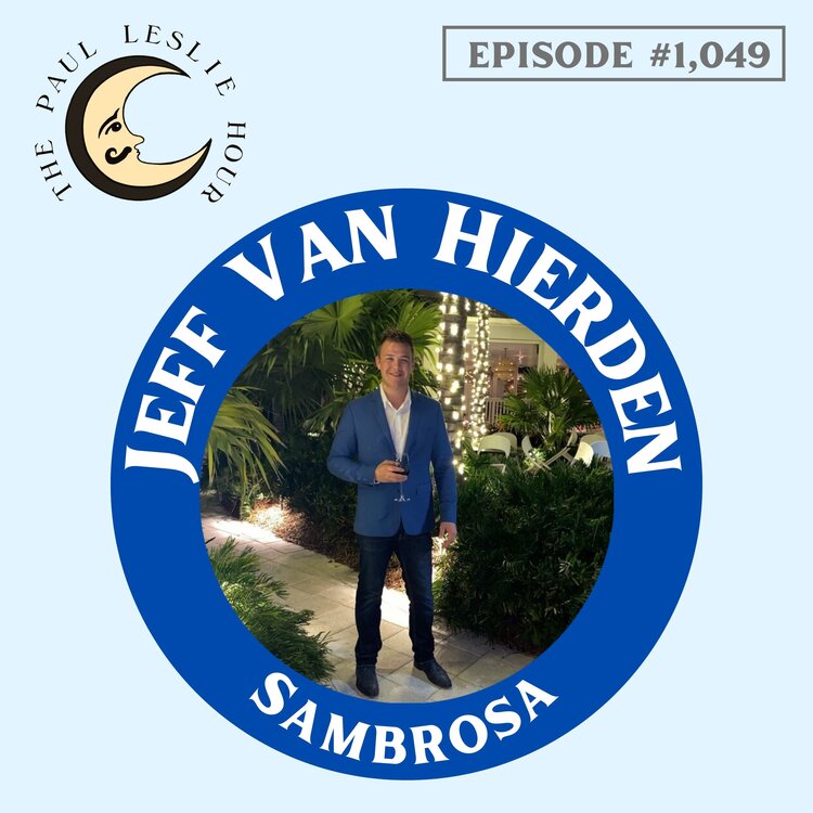 Jeff Van Hierden of Sambrosa is shown on a light blue background.